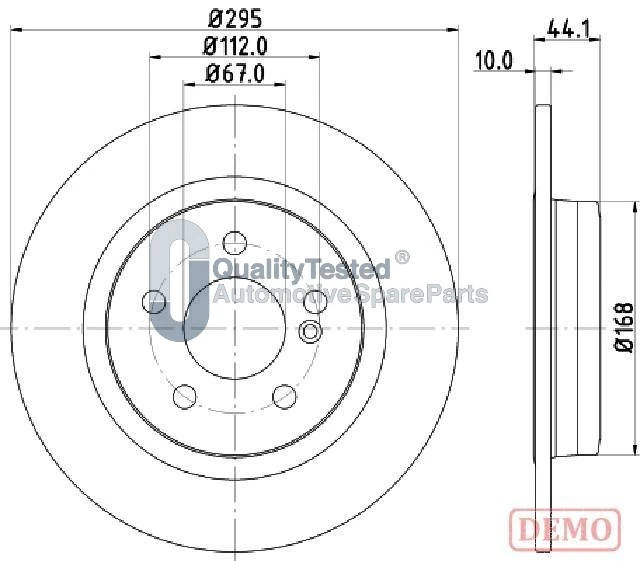 JAPANPARTS féktárcsa - DP0503JM - TothCarparts