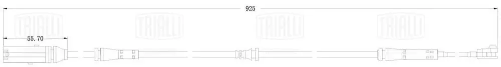 TRIALLI figyelmezető kontaktus, fékbetétkopás - PFS 0206 - TothCarparts