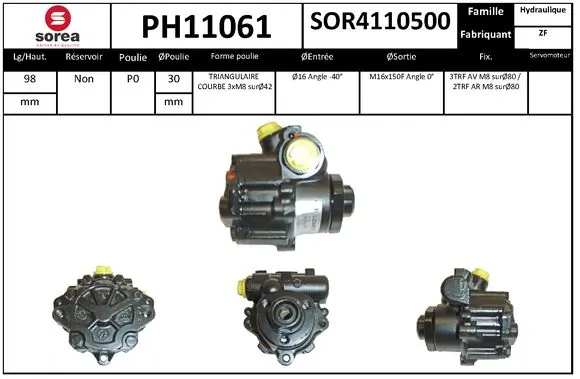 STARTCAR hidraulikus szivattyú, kormányzás - PH11061 - TothCarparts