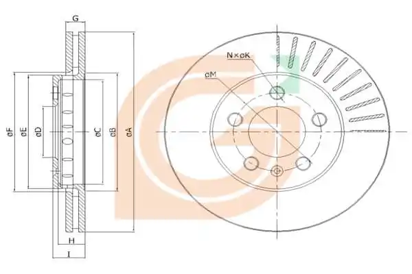 GAMA-SA féktárcsa - GM20031 - TothCarparts