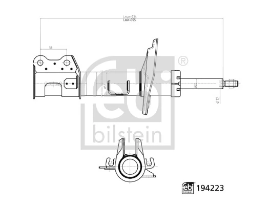 FEBI BILSTEIN lengéscsillapító - 194223 - TothCarparts