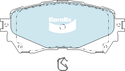 BENDIX-SEA fékbetétkészlet, tárcsafék - DB2293 MKT - TothCarparts