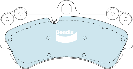 BENDIX-SEA fékbetétkészlet, tárcsafék - DB1676 4WD - TothCarparts