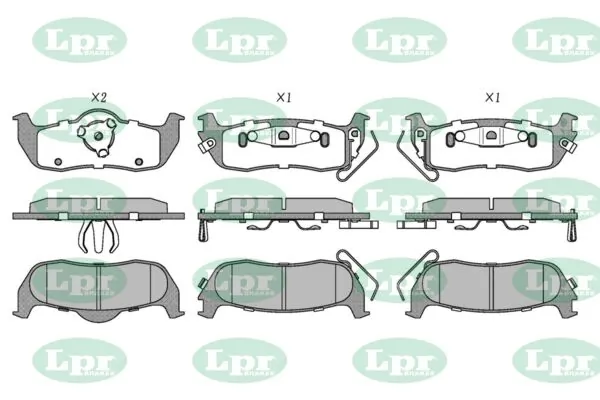 LPR-CN fékbetétkészlet, tárcsafék - 05P5178 - TothCarparts