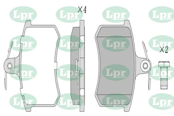 LPR-CN fékbetétkészlet, tárcsafék - 05P440 - TothCarparts