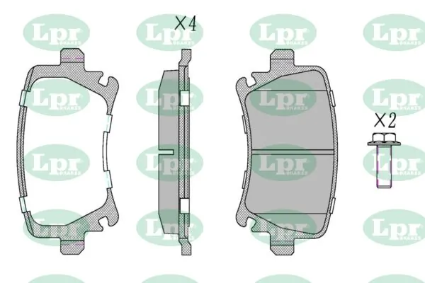 LPR-CN fékbetétkészlet, tárcsafék - 05P1219K - TothCarparts