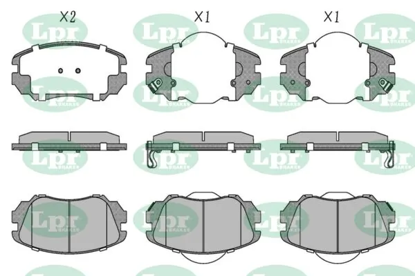 LPR-CN fékbetétkészlet, tárcsafék - 05P5470 - TothCarparts