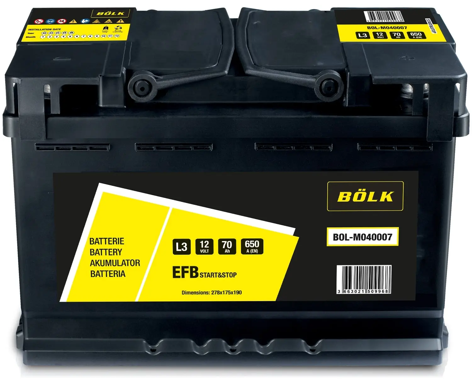 BÖLK Indító akkumulátor - BOL-M040007 - TothCarparts