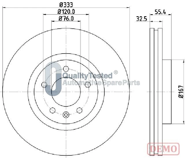JAPANPARTS féktárcsa - DI0959JM - TothCarparts