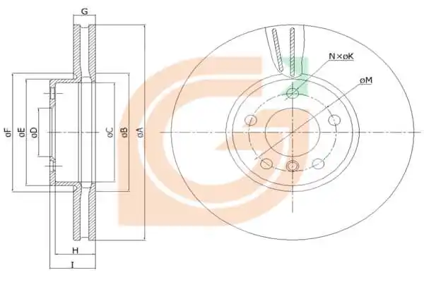 GAMA-SA féktárcsa - GM20090 - TothCarparts