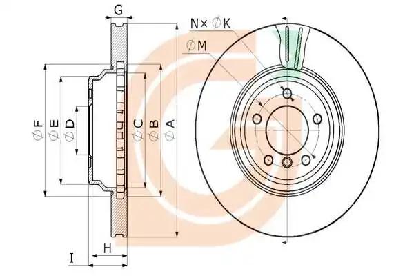 GAMA-SA féktárcsa - GM20101 - TothCarparts