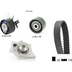 BÖLK Vízpumpa + fogasszíj készlet - BOL-F101001 - TothCarparts
