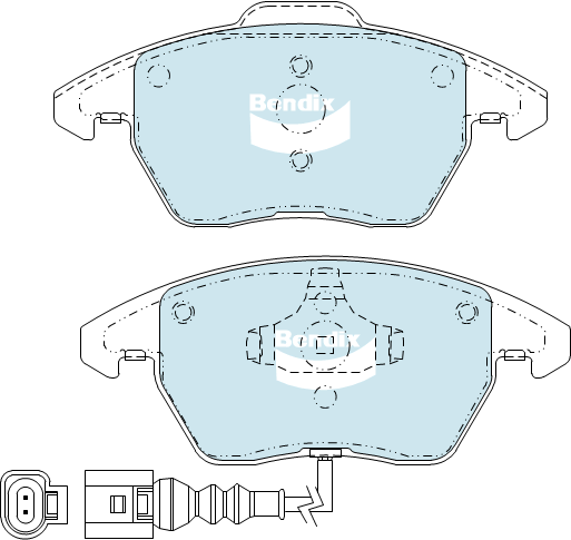 BENDIX-SEA fékbetétkészlet, tárcsafék - DB1849 GCT - TothCarparts