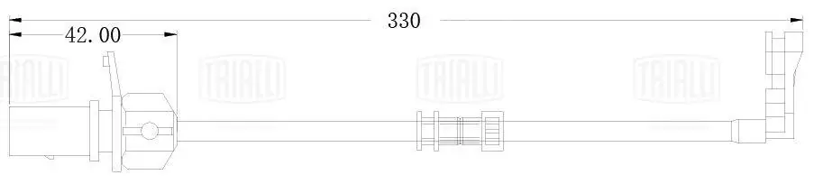TRIALLI figyelmezető kontaktus, fékbetétkopás - PFS 0211 - TothCarparts