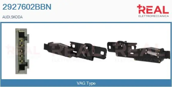 REAL Hátsó csapóajtó zár - 2927602BBN - TothCarparts