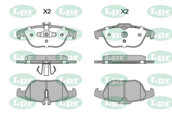 LPR-CN fékbetétkészlet, tárcsafék - 05P1528 - TothCarparts