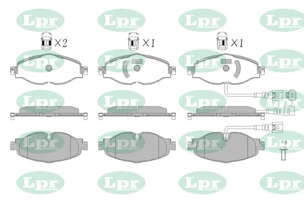 LPR-CN fékbetétkészlet, tárcsafék - 05P1834 - TothCarparts