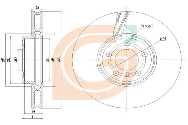GAMA-SA féktárcsa - GM20063 - TothCarparts