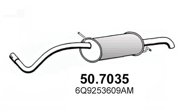 ASSO hátsó hangtompító - 50.7035 - TothCarparts