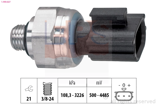 EPS nyomáskapcsoló, klímaberendezés - 1.980.027 - TothCarparts