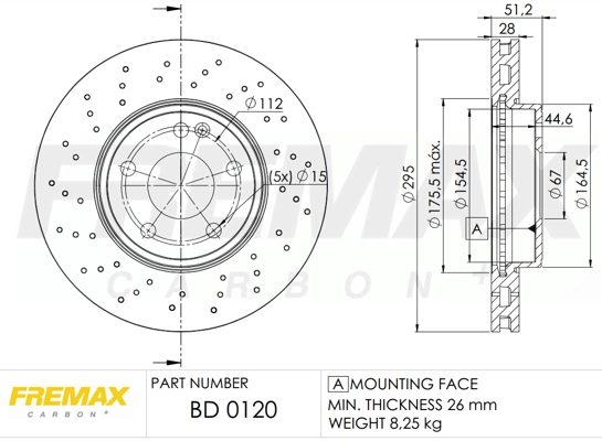 FREMAX féktárcsa - BD-0120 - TothCarparts