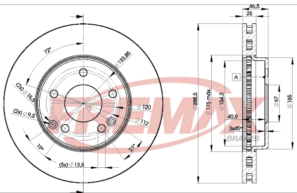FREMAX féktárcsa - BD-0410 - TothCarparts