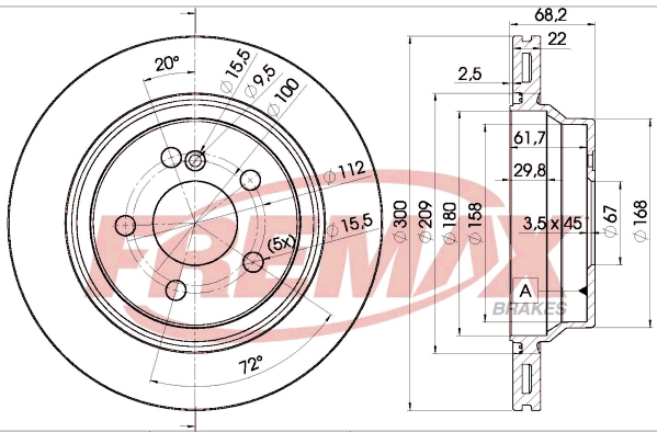 FREMAX féktárcsa - BD-0910 - TothCarparts