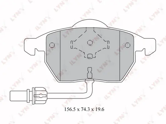 LYNXAUTO fékbetétkészlet, tárcsafék - BD-1216 - TothCarparts