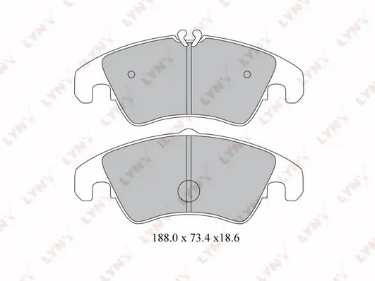 LYNXAUTO fékbetétkészlet, tárcsafék - BD-1219 - TothCarparts
