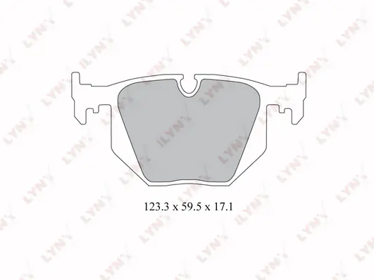 LYNXAUTO fékbetétkészlet, tárcsafék - BD-1403 - TothCarparts