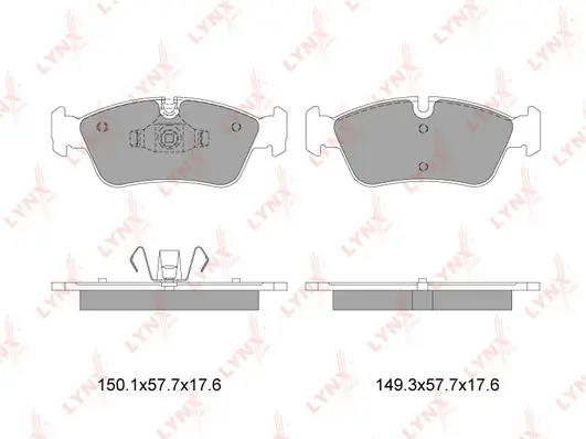 LYNXAUTO fékbetétkészlet, tárcsafék - BD-1422 - TothCarparts