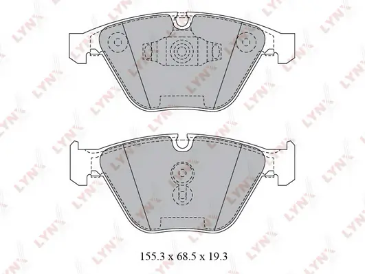 LYNXAUTO fékbetétkészlet, tárcsafék - BD-1423 - TothCarparts