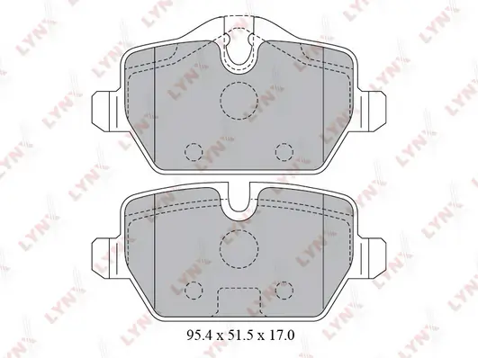 LYNXAUTO fékbetétkészlet, tárcsafék - BD-1430 - TothCarparts