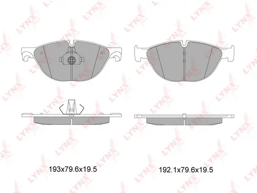 LYNXAUTO fékbetétkészlet, tárcsafék - BD-1431 - TothCarparts