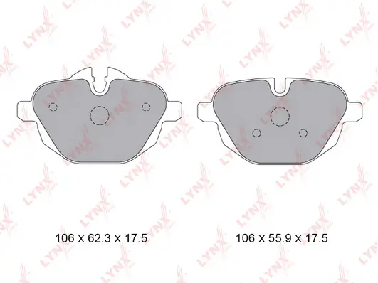LYNXAUTO fékbetétkészlet, tárcsafék - BD-1436 - TothCarparts