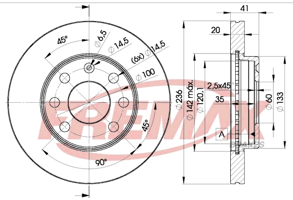 FREMAX féktárcsa - BD-1440 - TothCarparts