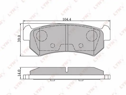 LYNXAUTO fékbetétkészlet, tárcsafék - BD-1807 - TothCarparts