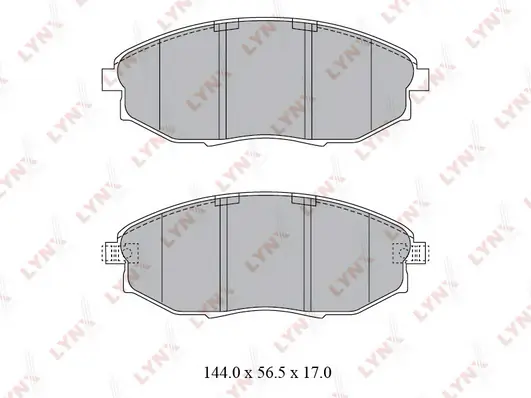 LYNXAUTO fékbetétkészlet, tárcsafék - BD-1812 - TothCarparts