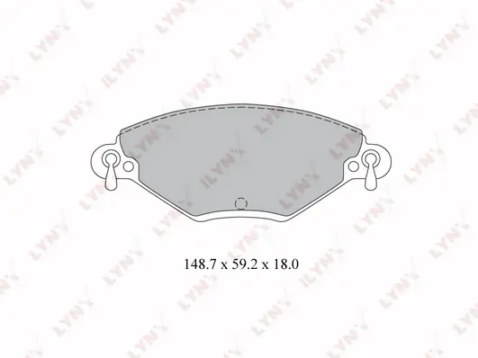 LYNXAUTO fékbetétkészlet, tárcsafék - BD-2208 - TothCarparts