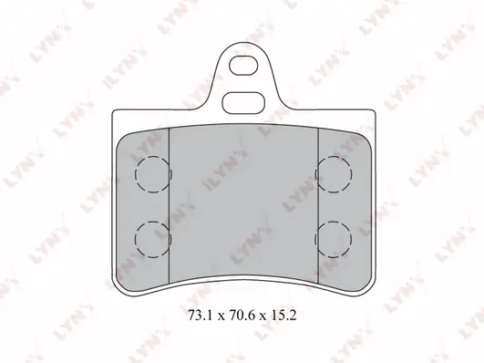 LYNXAUTO fékbetétkészlet, tárcsafék - BD-2210 - TothCarparts