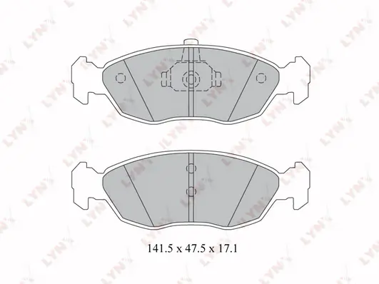 LYNXAUTO fékbetétkészlet, tárcsafék - BD-2219 - TothCarparts