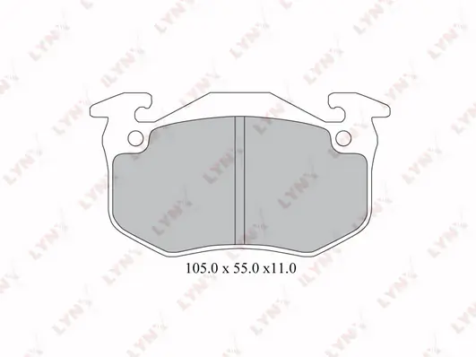 LYNXAUTO fékbetétkészlet, tárcsafék - BD-2222 - TothCarparts