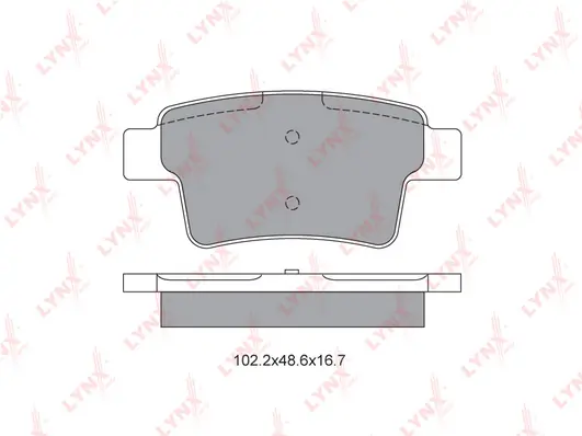 LYNXAUTO fékbetétkészlet, tárcsafék - BD-2226 - TothCarparts