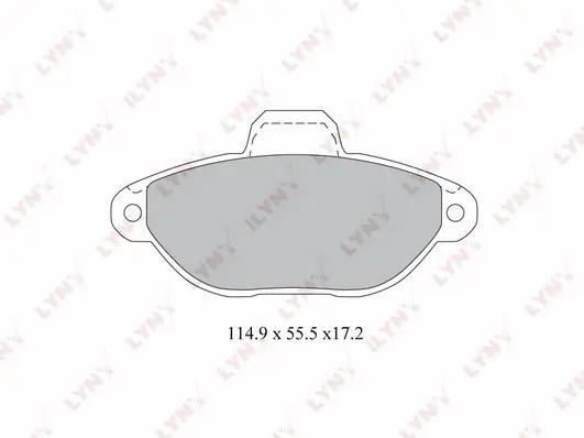 LYNXAUTO fékbetétkészlet, tárcsafék - BD-2815 - TothCarparts
