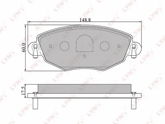 LYNXAUTO fékbetétkészlet, tárcsafék - BD-3006 - TothCarparts