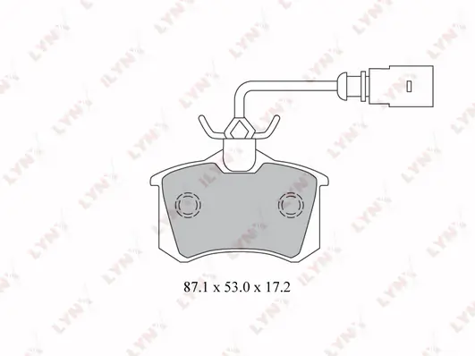LYNXAUTO fékbetétkészlet, tárcsafék - BD-3025 - TothCarparts
