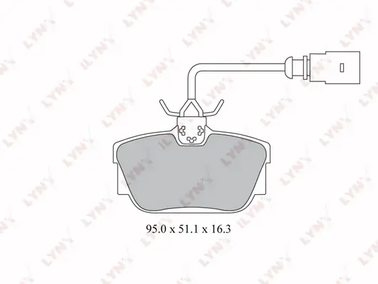 LYNXAUTO fékbetétkészlet, tárcsafék - BD-3027 - TothCarparts