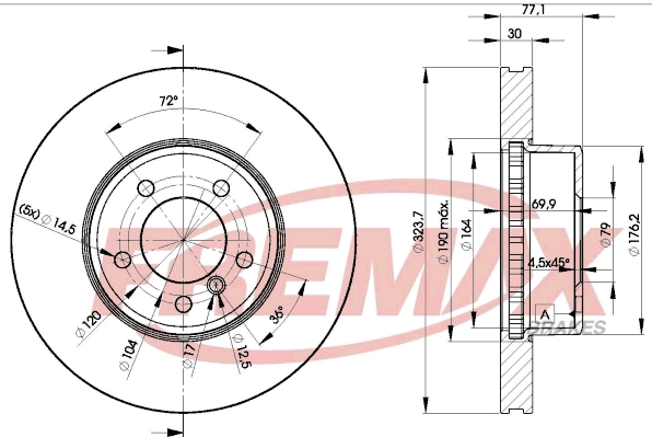 FREMAX féktárcsa - BD-3221 - TothCarparts