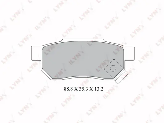 LYNXAUTO fékbetétkészlet, tárcsafék - BD-3428 - TothCarparts