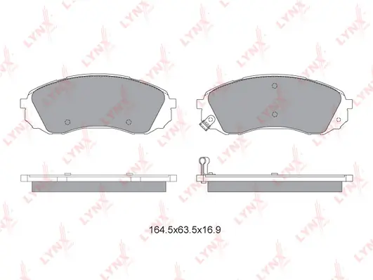 LYNXAUTO fékbetétkészlet, tárcsafék - BD-3625 - TothCarparts